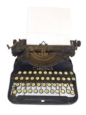 Vintage 1920s Antique CORONA FOUR PORTABLE No. 5k07745 Typewriter 