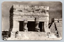 c1958 RPPC Tiger Ruins at Chichen Itza Mayan Ruins Mexico VTG Postcard 1513 picture