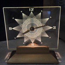 Vintage MasterCrafters #146 Clock Lighted Mid-Century Modern excellent working  picture