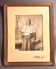 Rare 1899 Herman Heyn Platinum Photo: Oglala Lakota 