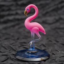 Glass Baron Small Handcrafted Glass Flamingo on Beveled Glass Mirror Base picture