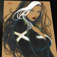 Rogue X-Men Art Print Signed 8.5x11 | Art by Keyeske picture