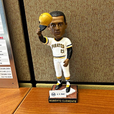 Roberto Clemente Pittsburgh Pirates #21 Bobblehead Resin Hand Painted U.S. Steel picture