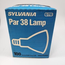Vintage Sylvania GTE PAR38 Spot Lamp 100W NOS Flood Light Bulb Indoor Outdoor picture