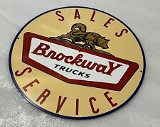 Brockway Trucks Sales Service  Vintage Style Heavy Steel Sign picture