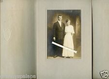 Antique Photo in Folder-Man & Lady Standing - DEARDORF Family / Miller picture