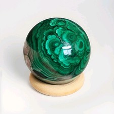 Natural Polished Malachite Sphere 1.63
