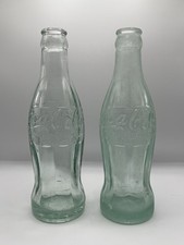 Pair of 1915 Pat Date Hobble-skirt Coca-Cola Soda Bottles - New Bern NC picture
