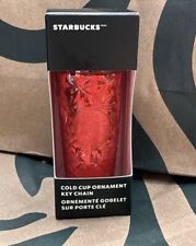 Starbucks Holiday 2023 Poinsettia Red Prism Cold Cup Tumbler Ornament New picture