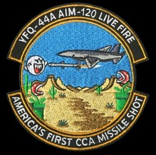RARE AFRL EOU YFQ-44A AIM-120 Live Fire Patch America's First CCA Missile Shot picture