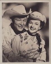 ROY ROGERS - AUTOGRAPHED INSCRIBED PHOTOGRAPH CO-SIGNED BY: DALE EVANS picture