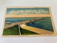New Causeway at Galveston Texas TX Postcard picture