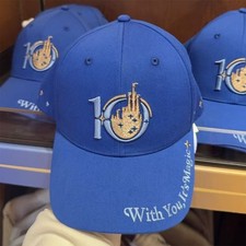 New Shanghai Disney 10th Limited Edition Anniversary Sun Hat Baseball Cap W/ Tag picture