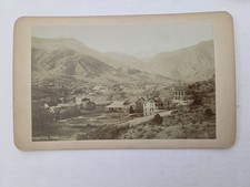 1900s antique PHOTO MANITOU SPRINGS colo PANORAMIC mountain town view picture