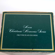 Avon Christmas Memories Series 1982 Porcelain Christmas Figurine w/ Box picture