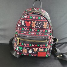 Disney Parks Christmas Holiday Food Icons Snack mini Loungefly Backpack 2019  picture