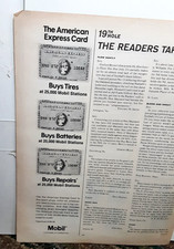 Vintage 1973 Amex Mobil Gas Station Print Ad Car Repairs Services Promo picture