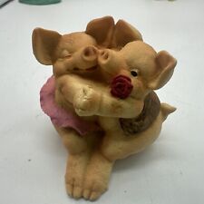 PIG - Artefice Ottanta Hand Painted In Italy 1988 Pig Couple Figurine picture