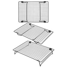Kifmurase 3PCS Stackable Cooling Rack for Baking, 13.3 x 9.3 Inch Carbon Stee... picture