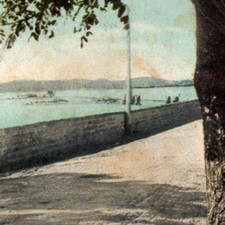 * Antique Postcard UDB The Causeway Bermuda 1908 Ocean Dock Pier Topographical picture