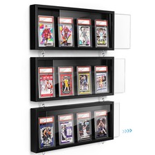 Emfogo Card Display Case, 3 Pack Trading Frame 3 Pack, Black picture