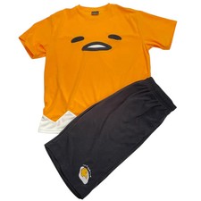 Gudetama Terry Cloth Pajama Set Sanrio Japan Kawaii Loungewear T-Shirt Shorts Un picture