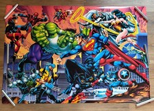 1995 Marvel vs DC Poster by Jurgens Rubinstein Gregory Wright 27