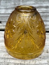 Amber Tiara Indiana Glass Chantilly Lace Fairy Lamp Replacement ~ TOP ONLY picture