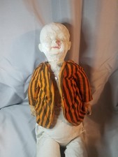 Ultra Rare Antique Fair Amusement Co. Plaster & Fabric Carnival Doll Early 1900s picture