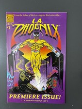 🎷 L.A. Phoenix #1 VF David G. Brown |- Afrocentric Hero Los Angeles RARE picture