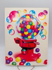 RARE Vintage Lisa Frank Folder Gumball Machine 1987 Pocket Portfolio LNC HTF picture