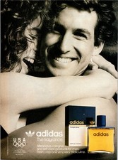 VINTAGE 1988 ADIDAS MENS COLOGNE PRINT AD picture