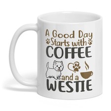 West Highland White Terrier Coffee Mug, Westie Lovers Gift, Westie Dog Mug picture