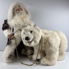 Beaver Valley Polar Bear And Stone Soup Santa Christmas Holiday Figurines picture