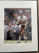 Joe Theismann Signed 8x10 Washington Redskins Football Photo AUTO Framed picture