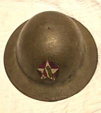 WWI Doughboy Helmet US 2nd Infantry Experimental Pre Mass Production Series Rare picture