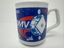Vintage 1980s TRW NASA Coffee Mug Orbital Maneuvering Vehicle OMV Space Shuttle picture