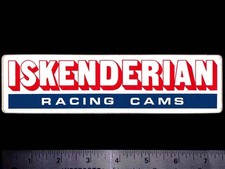 ISKENDERIAN Racing Cams - Original Vintage 1960's 70's Racing Decal/Sticker ISKY picture
