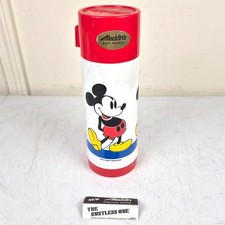 Vintage Mickey Mouse Thermos Aladdin Rustless One New Never Used 1 Quart picture