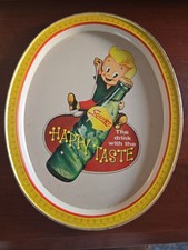 Squirt metal tray sign soda pop vintage picture