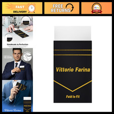 Premium Pre-Folded Four-Point Suit Pocket Square for Men with Sewn Pocket Fold picture