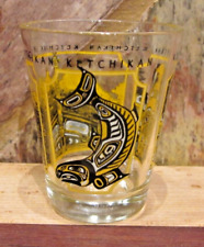 Ketchikan Alaska Tribal Totem/Fish Design Shot Glass 2.5