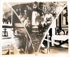 CUBA CUBAN OLD HAVANA CHURCH PAINTERS BUILDING INTERIOR 1920s ORIG PHOTO MA84 picture