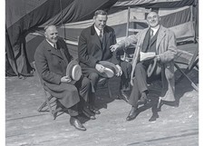 1924 Boston Mayor James Michael Curley Gov Cox World Flight Glass Negative OOAK picture