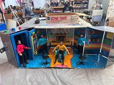 Vintage 1975 Mego Star Trek USS Enterprise Playset + 4 Figures Box Accessories picture