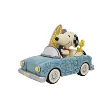 Enesco Peanuts by Jim Shore Collection Snoopy and Woodstock in Car picture