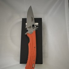 HOKC CTAN5D2 D2 Plain Drop Point Manual Liner Lock Orange G10 1 Blade picture