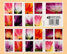 2023Tulip Blossoms Forever Stamps, 10 Sheets of 10-total 200pcs Stamps collect picture