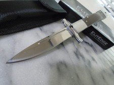 Elitedge Fancy Swing Guard Lockback Pocket Knife Folder Dark Wood 440C 10-001DW picture