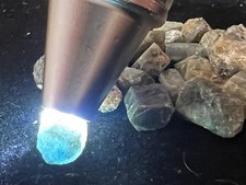 Thailand Blue Green Sapphire Rough Crystals 97ct Corundum Natural Gemstone Lot picture